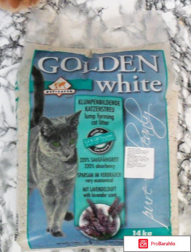 Наполнитель для кошачьего туалета  Pet-earth GOLDEN WHITE 