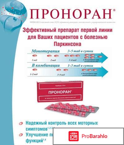Проноран отзывы врачей побочные эффекты отрицательные отзывы