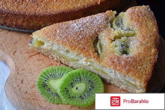 Заливной пирог на сметане с фруктами обман