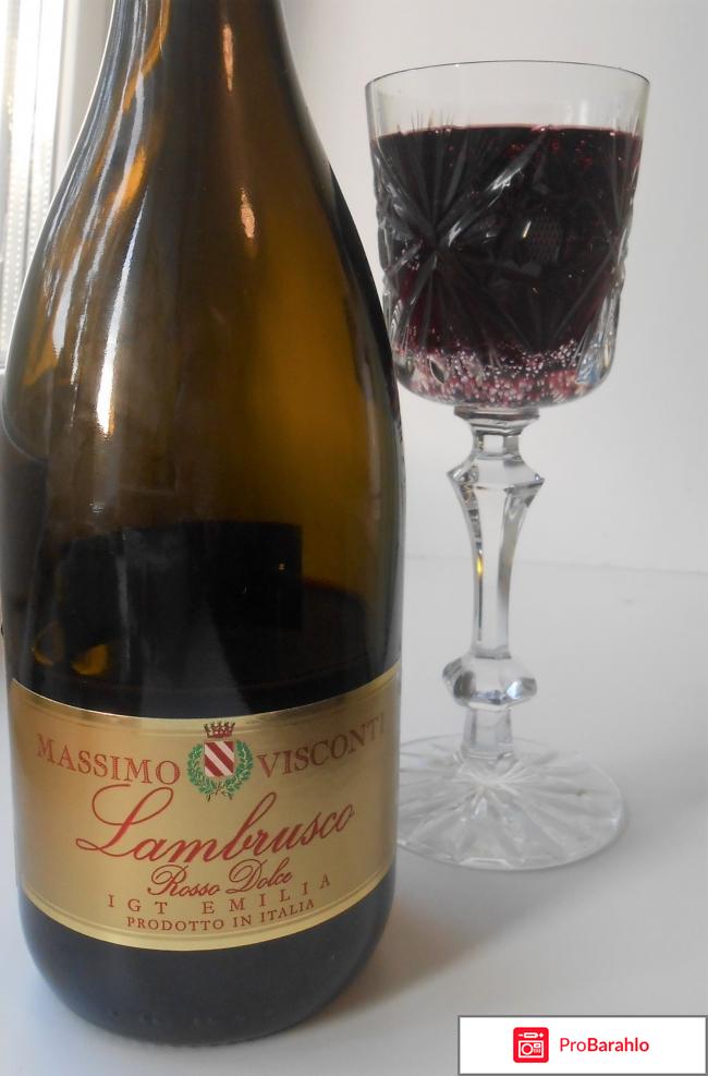 Игристое вино Lambrusco Rosso Dolce отрицательные отзывы