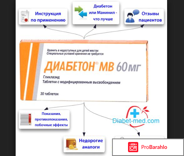Диабетон инструкция по применению цена обман