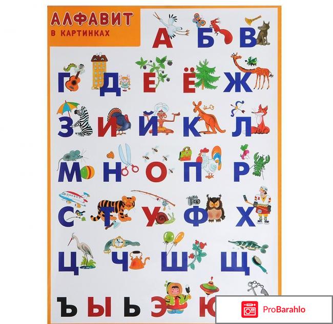 Книга  Алфавит в картинках. Плакат 