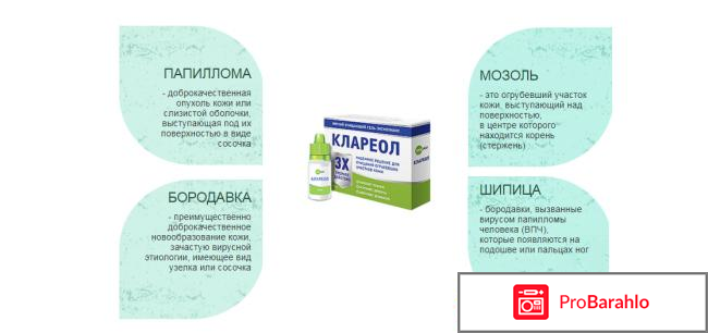 Клареол гель лекарство от папиллом обман
