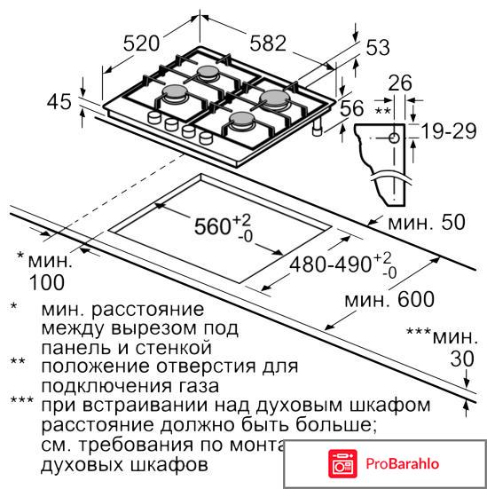 Встраиваемая газовая варочная панель Bosch PCP 6 A2 M 90 отрицательные отзывы