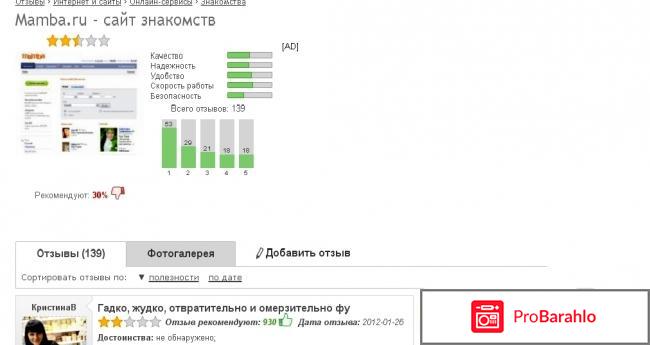 Мамба отзывы о сайте фото