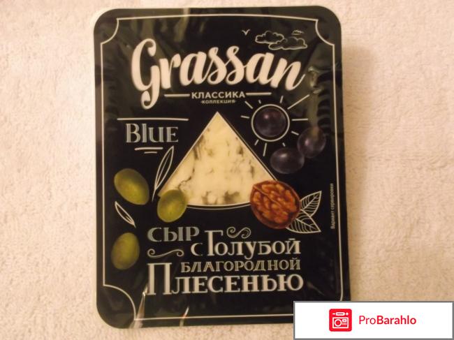 Сыр Grassan blue с голубой благородной плесенью 