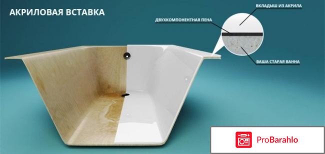 Акриловый вкладыш в ванну цена обман
