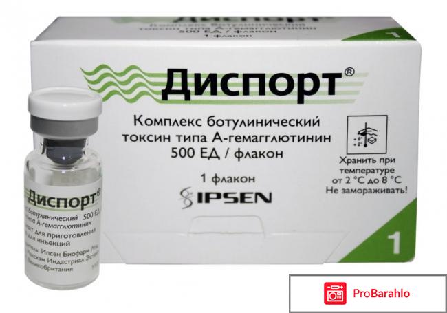 Диспорт для инъекций в аптеке цена 