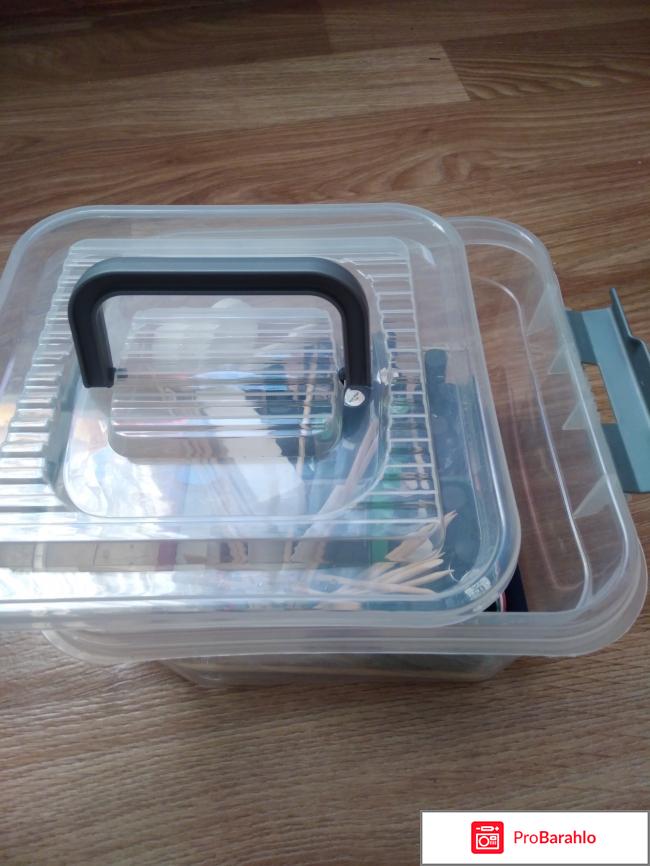 Ящик универсальный с крышкой и клипсами ЛМР Пласт обман