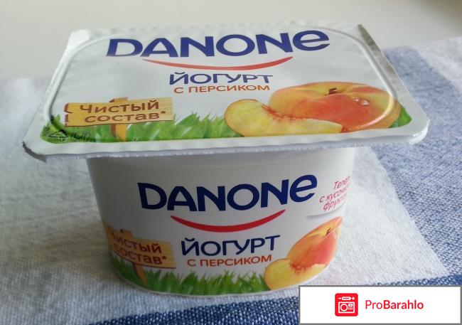 Йогурт с персиком Danone 