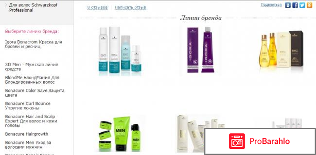 Шварцкопф профессионал официальный сайт 