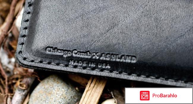 Расчески Чехол Ashland Leather № 2. Черная кожа Chicago Comb Co. 