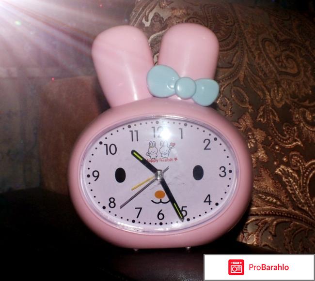 Детские часы-будильник Happy Rabbit 