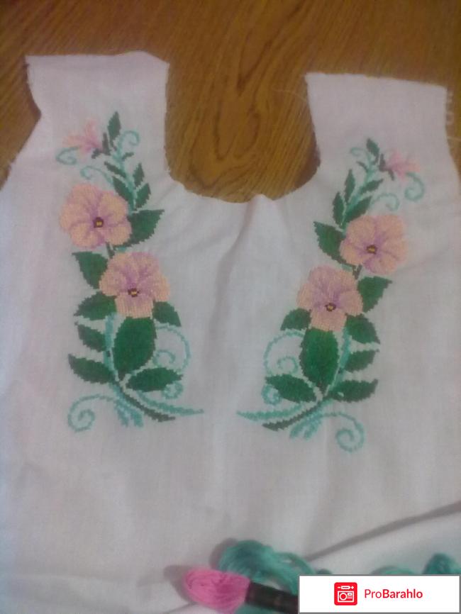 Вышивка по флизелиновой канве 