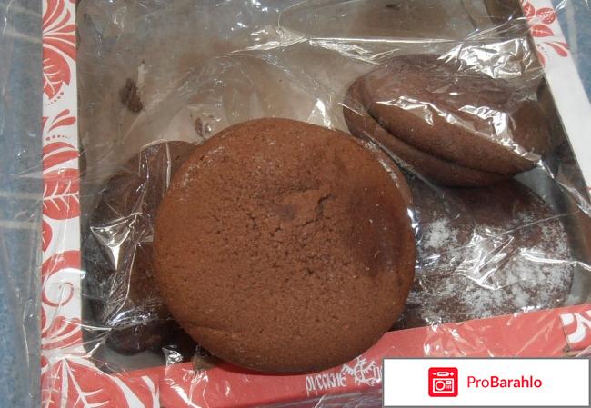 Печенье сдобное шоколадное Русские пряники 