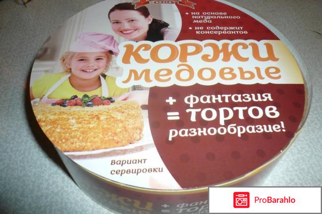 Коржи для торта Медовые Академия вкуса 