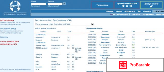 Бетсити.букмекерская контора отрицательные отзывы