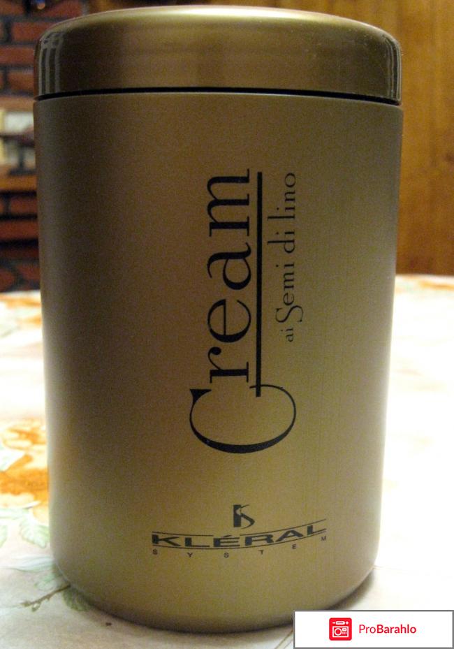Маска для волос Kleral System Crema Rigenerante Semi di Lino 