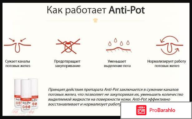 Anti-Pot cпрей против пота обман