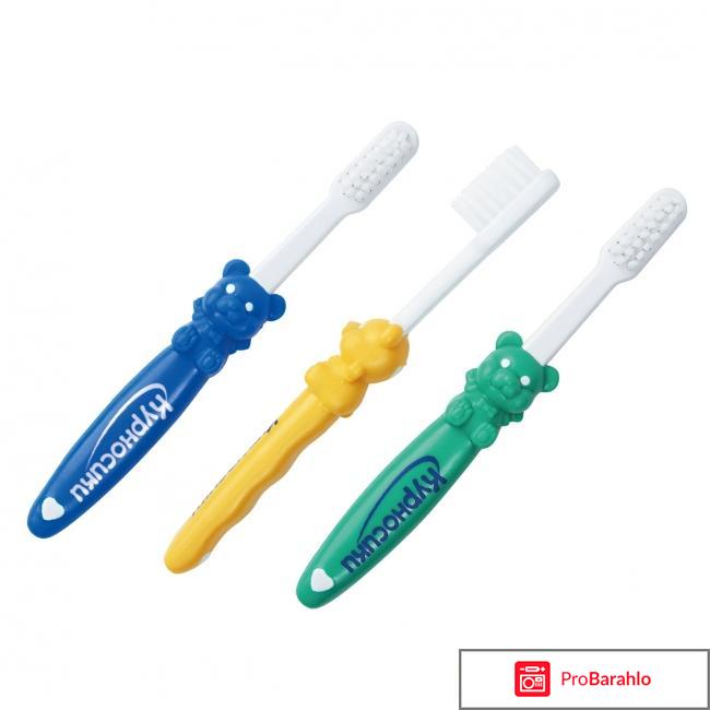 Набор зубных щеток Курносики для детей от 0 до 3 лет 