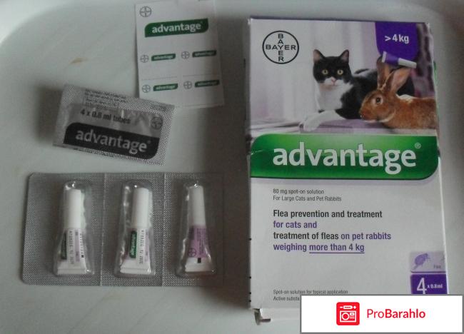 Капли от блох  для кошек Адвантейж  Bayer Advantage 80 