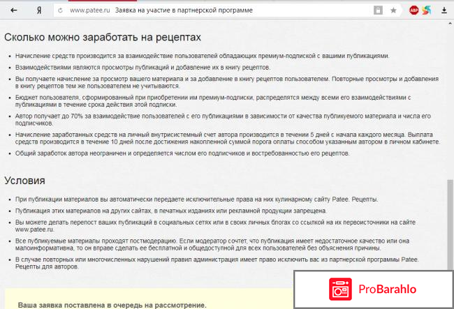 Заработок на сайте Patee.ru отрицательные отзывы
