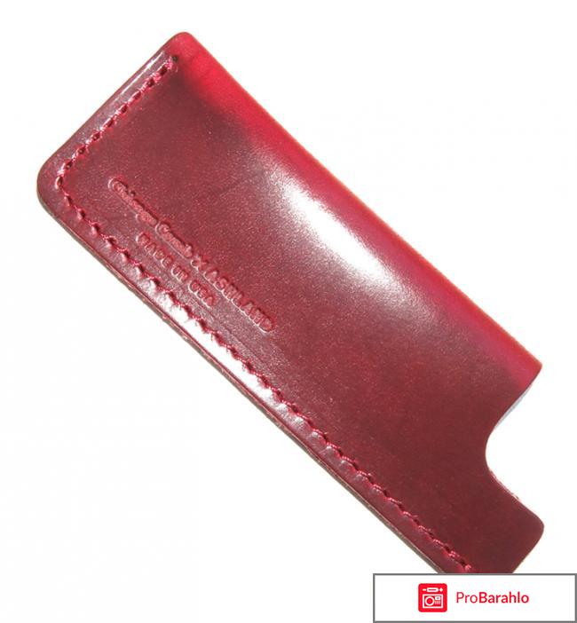 Расчески Чехол Ashland Leather № 2/4. Вишневый Chicago Comb Co. 