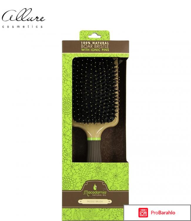 Расчески и щетки Boar Paddle Brush Macadamia обман