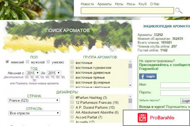Фрагрантика отрицательные отзывы