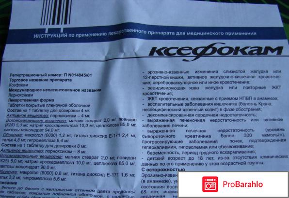 Ксефокам отзывы врачей реальные отзывы