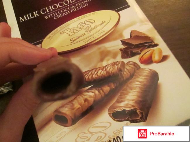 Вафельные трубочки в молочном шоколаде отзывы владельцев