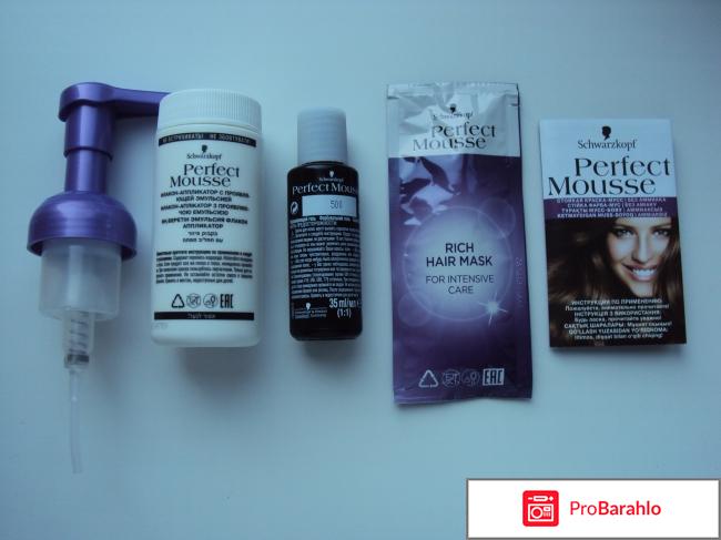 Стойкая краска-мусс Perfect Mousse обман