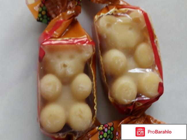 Paffy топлёная карамель  Мульти-молочные конфетки мишки 