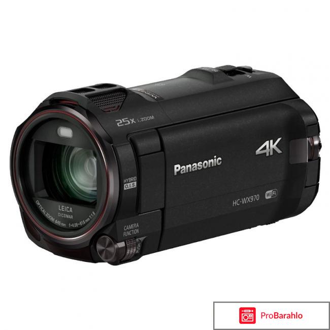 Panasonic HC-WX970, Black 4K видеокамера отрицательные отзывы
