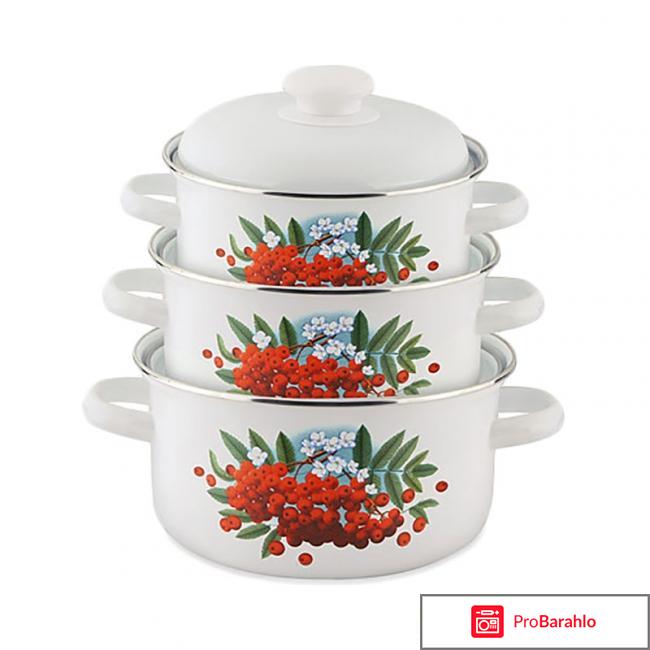 Набор кастрюль рябинка обман