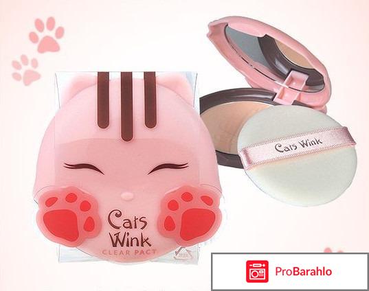 Пудра Cats Wink Clear Pact Tony Moly отрицательные отзывы