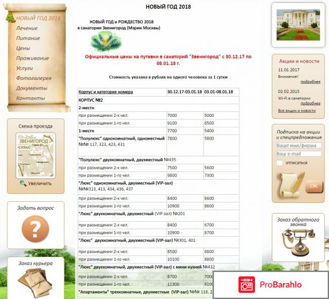 Санаторий звенигород мэрии москвы официальный сайт отзывы отрицательные отзывы