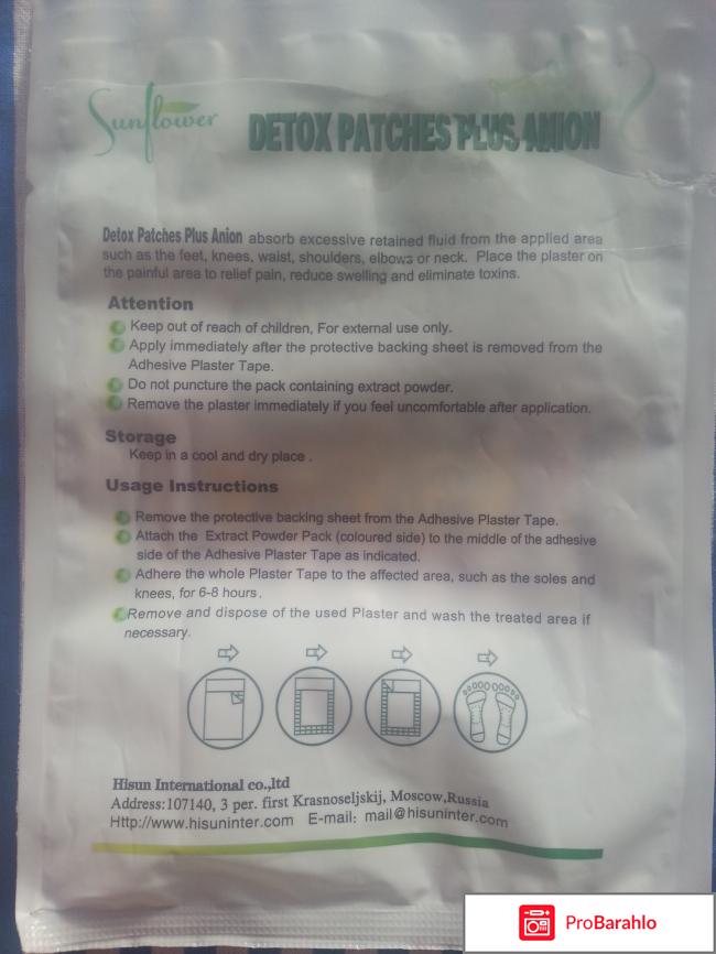 Detox patches plus anion 